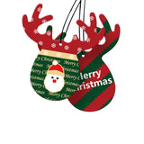Antlers Shape Car Christmas Pendant Perfume Card Air Freshener Hanging Papers Fragrance Decoration - Auto GoShop