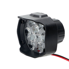 Dark Gray 12V10W 1000LM 9 LED Super Bright Motorcycle Headlight Bulb Work Light Fog Driving Spot Lamp Night Headlamp For UTV ATV