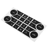 Black A/C Button Stickers Kit Dash Repair Decal For Mercedes W204 C250 C300 C350 10-14