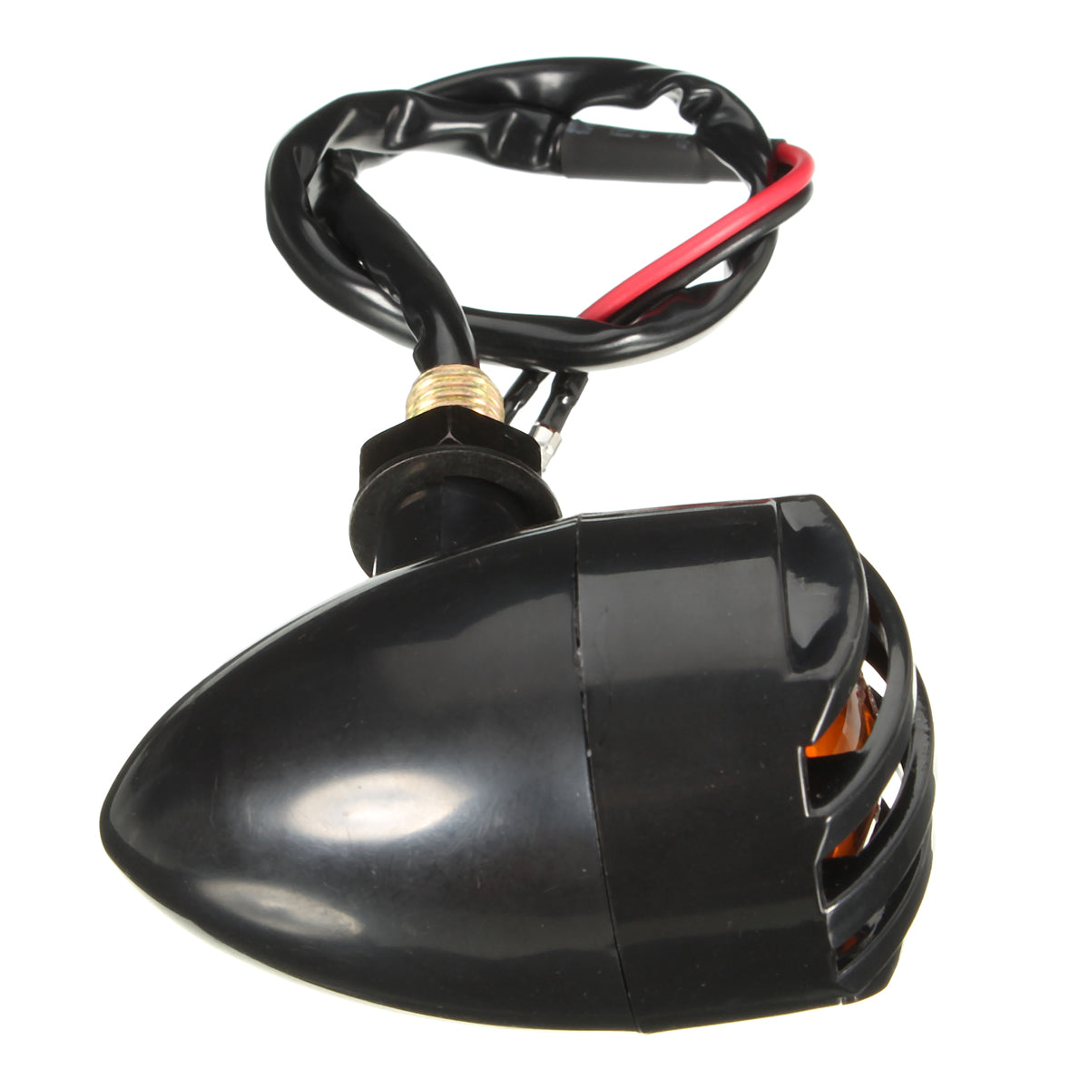 Dark Slate Gray 2pcs 12V Amber Motorcycle Turn Signal Indicator Lights Lamp For Harley