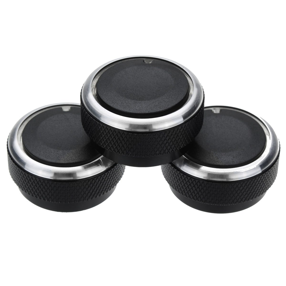 Black 3PCS Car Air Conditioning Heat Control Switch Knob A/C for Toyota Tacoma Vios 02-14