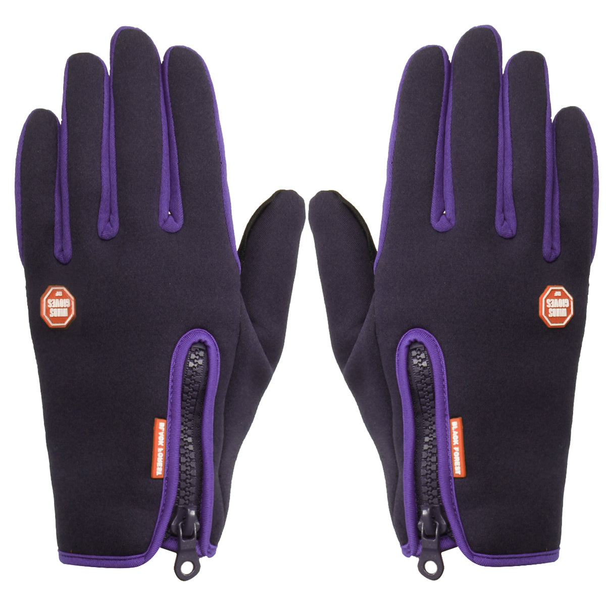 Dark Slate Gray Men Women Touch Screen Skiing Gloves Winter Bike Warm Windproof Waterproof Anti-slip Thermal