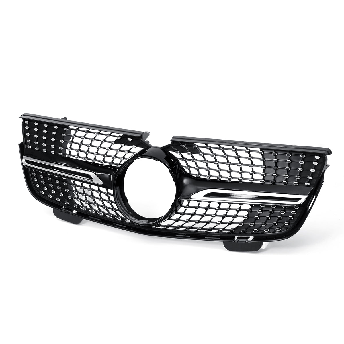 Black Black Diamond Style Front Grille Grill For Mercedes-Benz GL-Class X164 GL320/350/450
