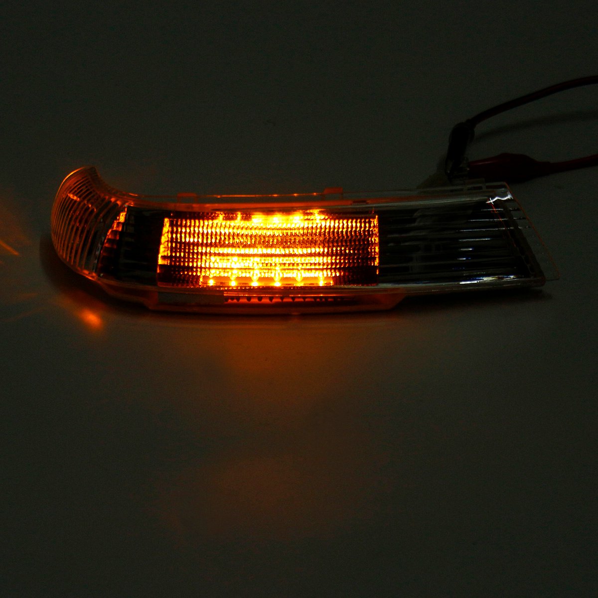 Dark Red Side Rearview Mirror LED Turn Signal Lights Indicator Lamp Amber Left/Right for VW Touareg 2003-2007