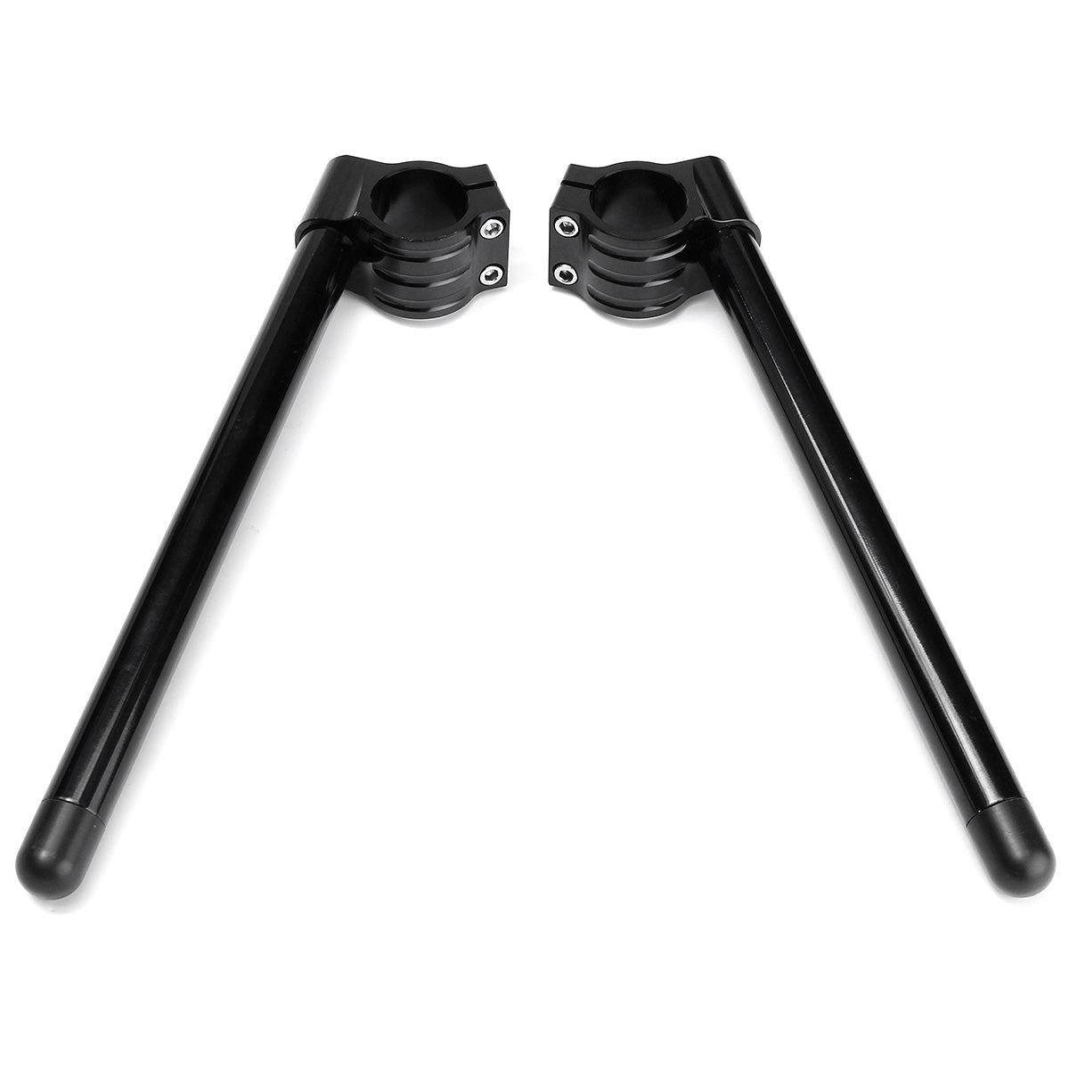 Black 35mm Fork Clip-On Motorcycle 7/8inch Handlebar Tube Universal
