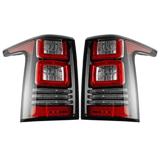 Dark Red Car Rear Right/Left LED Tail Brake Light Lamp Red Lens with Bulb Wiring Harness For LAND ROVER RANGE ROVER L405 2013-2017