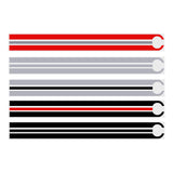 Red Charming Horse Car Hood Bonnet Racing Stripes Decals Stickers Trim For BMW 3 Series E46 E36 E90 F30 F31 F34 / 5 Series E39 E60 F10 F11 F07 G30