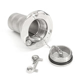 1.5inch 38mm Fuel Boat Marine Deck Fill / Filler Tank Cap Stainless Steel With Key - Auto GoShop