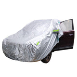 Lavender Universal SUV Full Car Cover Outdoor Waterproof Sun Rain Snow Protection UV Auto Case Cover Umbrella Silver
