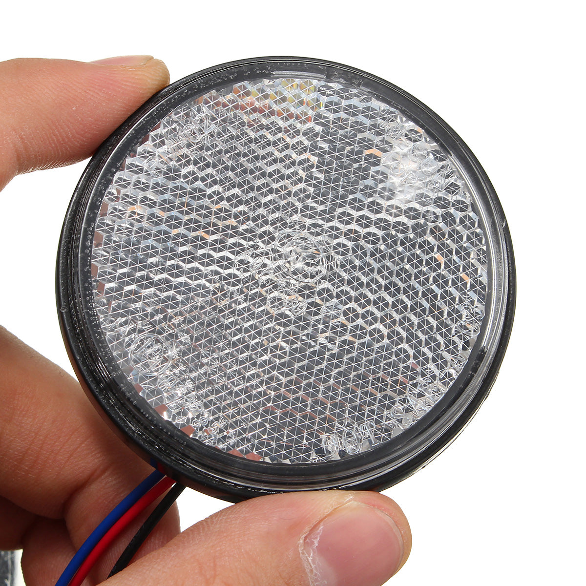 Snow 6W 24LED  Round Reflector LED Rear Taillight Brake Stop Light For Motorcycle 7 Colors