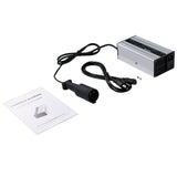 Black 48V 6A Battery Charger With Snap Head 3 Pin Plug For Ez Go Club Car Golf Cart
