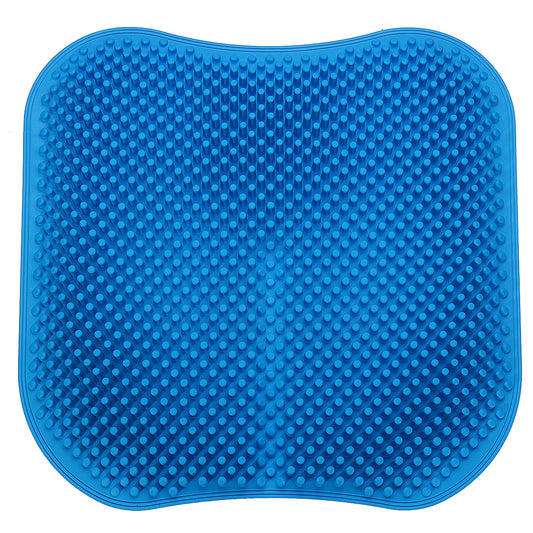 3D Massage Car Seat Cushion Silicone Massage Chair Pad Mat Seat Cover (Blue) - Auto GoShop