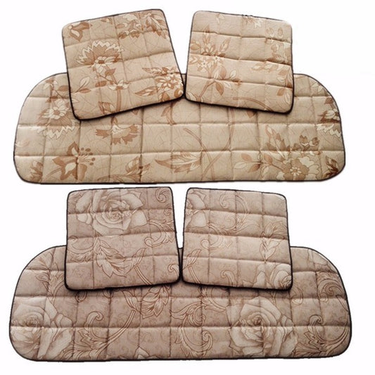 3Pcs Car Ice Silk Bamboo Charcoal Summer Seat Cushion Non Slip 45*45CM 135*45CM - Auto GoShop
