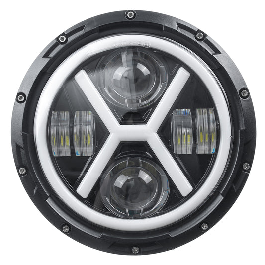 Dark Slate Gray 7"inch Waterproof Motorcycle Headlight Round LED Projector