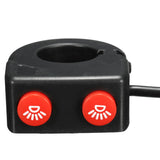 Orange Red 7/8" 22mm Handlebar Headlight Button On Off Switch Motorcycle Bike ATV