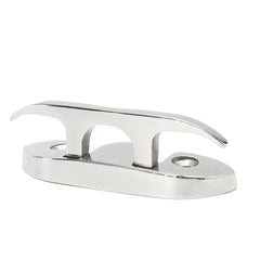Beige 316 Stainless Steel Marine Flip Up Folding Pull Up Cleat 4-1/2 Inch 118mm for Boat
