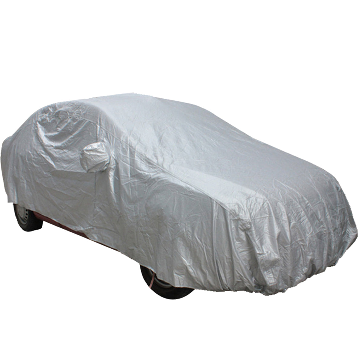 Gray Waterproof Outdoor Indoor Universal Full Car Cover UV Protection Dustproof Large