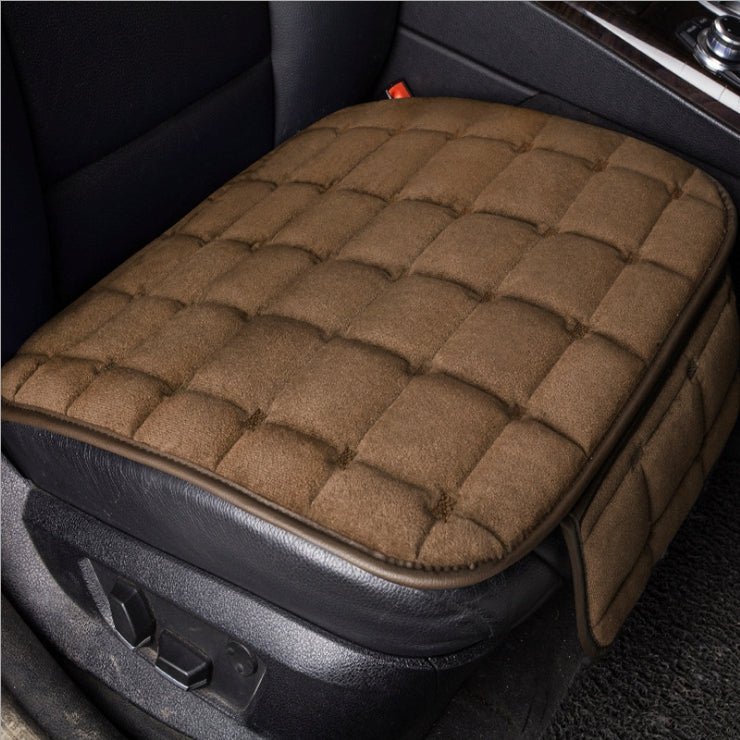 Plush Car Front Seat Cushion Covers Chair Protector Seat Pad Mat Universal - Auto GoShop