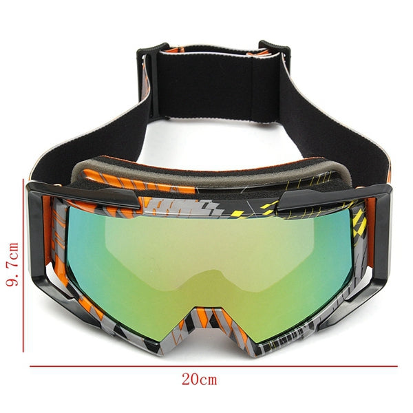 Tan Motocross Goggles Motorcycle Helmet Windproof Glasses Sports Racing Cross Country Off Road ATV SUV