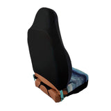 Black Universal Car Seat Cover Single Front Rear Headrests 4 Types Polyester Washable