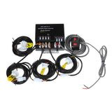 Black 12V HID Bulbs Hide Away Emergency Hazard Warning Flash Strobe Light System Kit