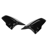 2PCS M Style Gloss Black Mirror Cover Cap Direct Replacement For Toyota Supra 2018-2020 - Auto GoShop