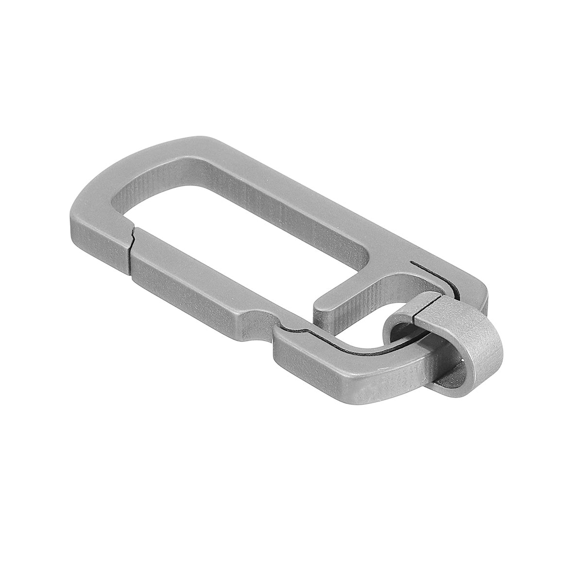 Dark Gray Titanium Keychain Corkscrew Carabiner Multifunction Key Ring Waist Hanging Backpack Spot