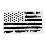 Black 20X35 Inches USA Flag Car Hood Stickers Vinyl Auto Cover Truck Decals Universal