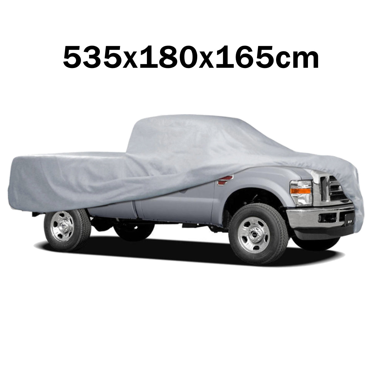 Gray Full Car Truck Cover For PIKA 170T Windproof UV Dust Outdoor Protection