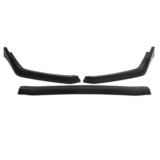 3Pcs Front Lip Chin Bumper Body Kits Matte Black For Subaru WRX STI 2015-2019 - Auto GoShop