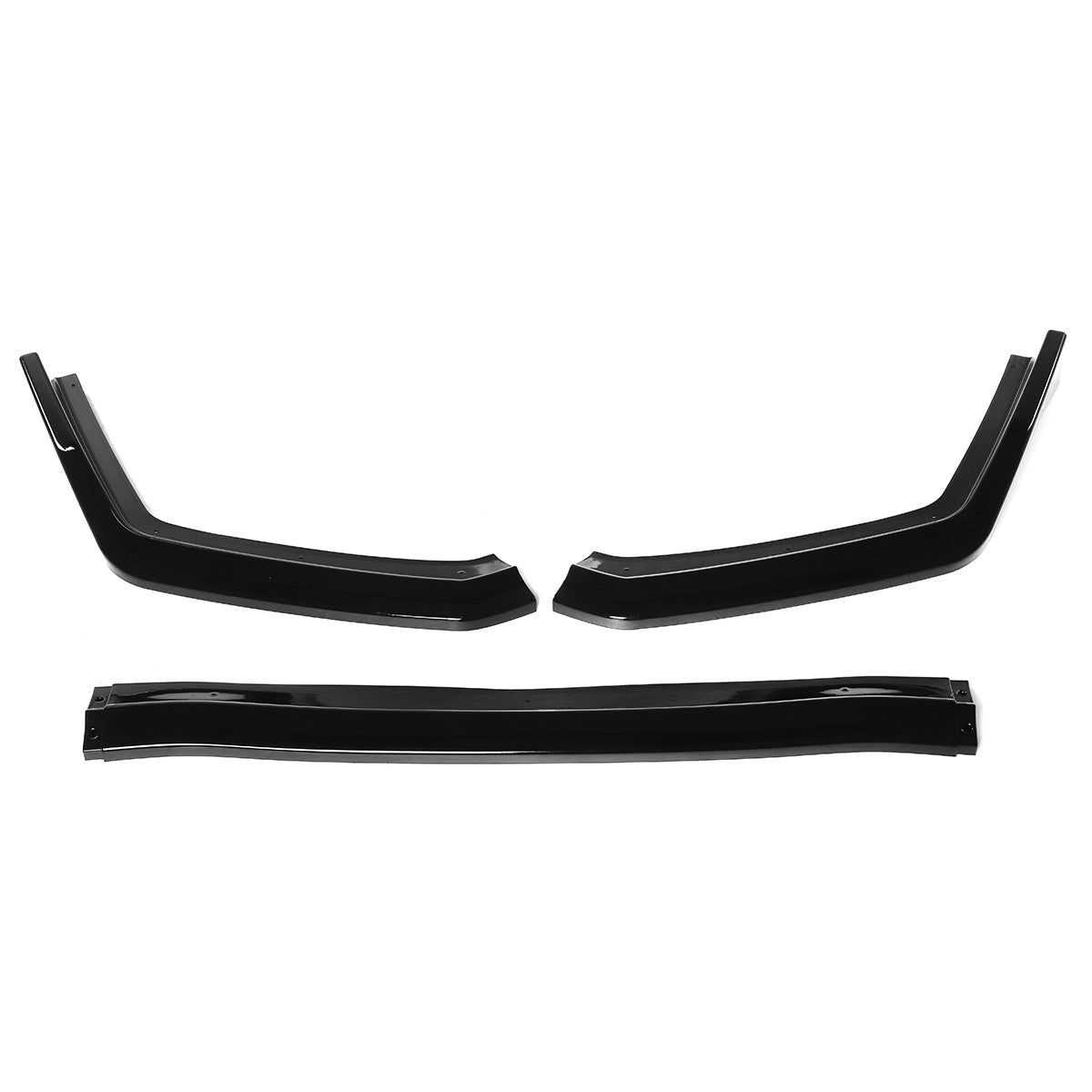 3Pcs Glossy Black Front Lip Chin Bumper Body Kits For Subaru WRX STI 2015-2019 - Auto GoShop