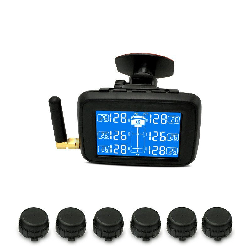 CAREUD U901T TPMS Wireless Tire Pressure Monitoring System with 6 External Sensors Replaceable Battery LCD Display For Auto Truck - Auto GoShop
