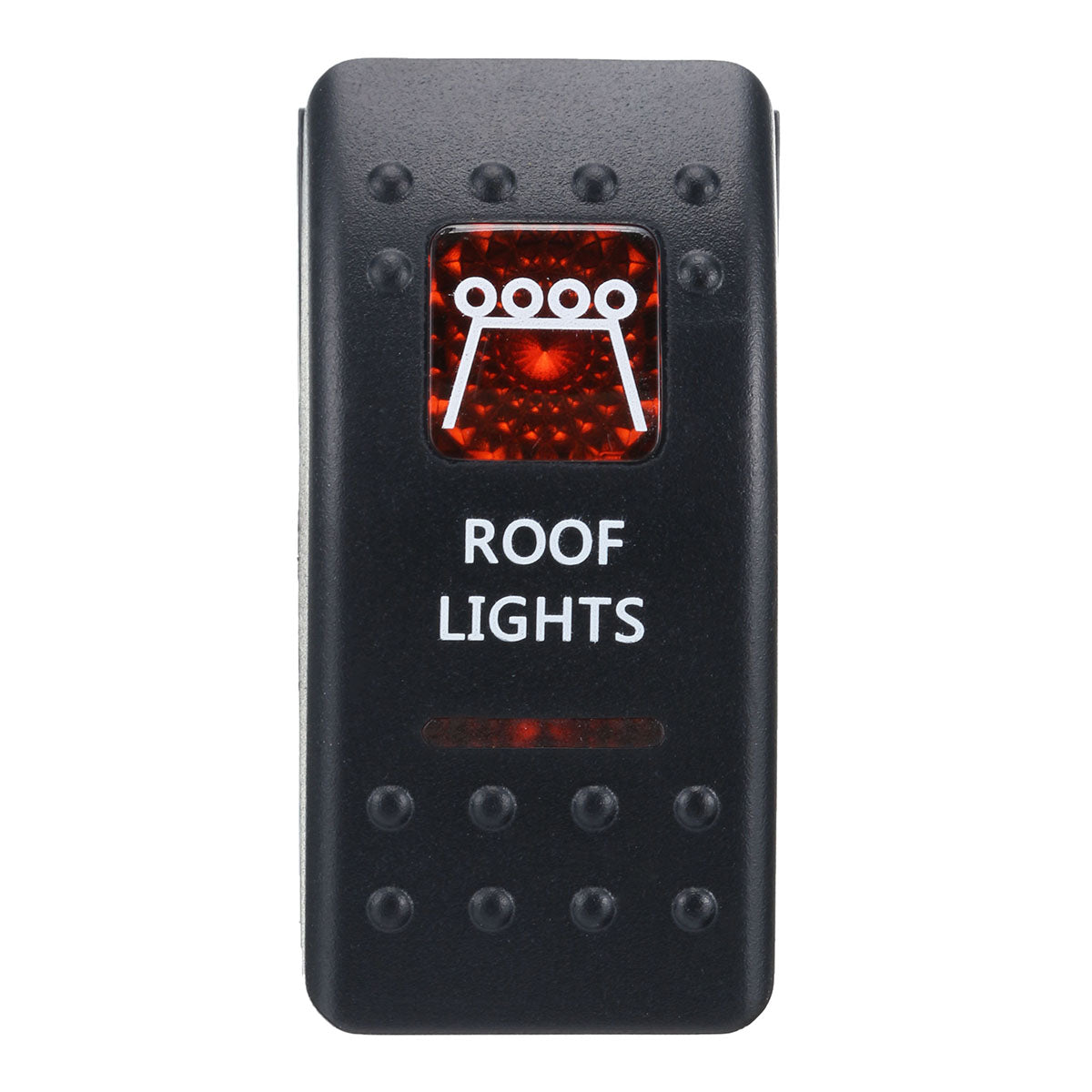 Black 12V 20A Marine 5-Pin Rocker Switch Orange LED SPST ON-OFF Light Bar Waterproof