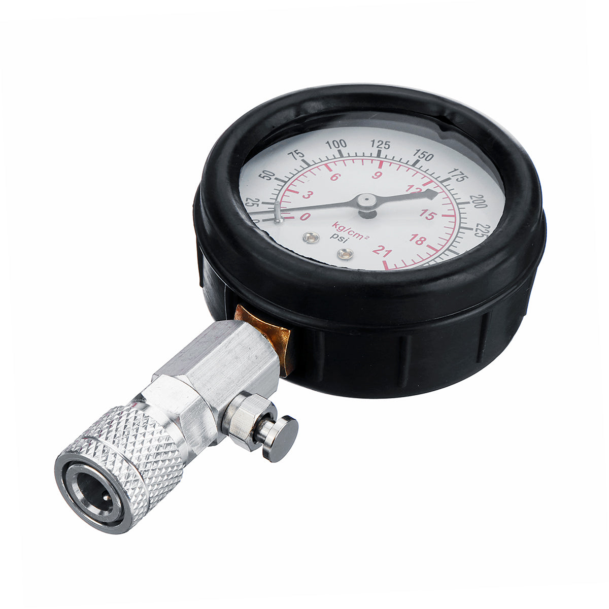 Black Petrol Engine Cylinder Pressure Gauge Diagnostic Tool Compression Tester For Motorcycle Car