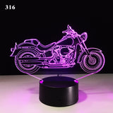 Midnight Blue Motorcycle led desk lamp