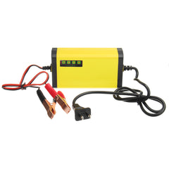 Gold 12V 2AH-20AH Smart Automatic ABS Battery Charger US/EU Plug For Car Motorcycle