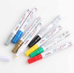 Light Goldenrod Metal color paint pen white marker pen tire pen DIY hand account pen sign in pen