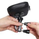 Tan Waterproof Bike Phone Mount Holder Pouch Bicycle 360° Rotation Phone Stand Case For Bicycle Motorcycle