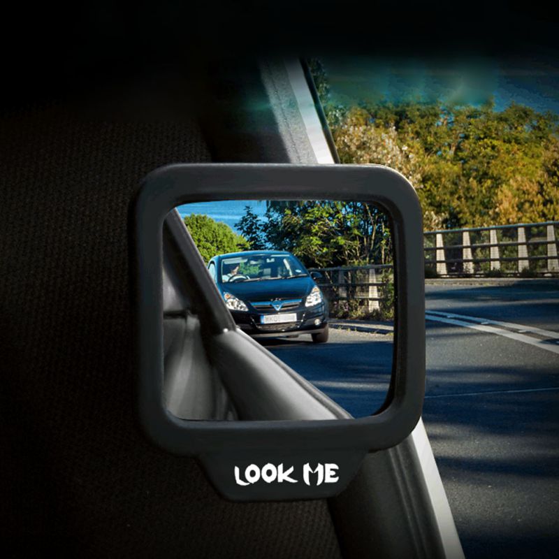 Rearview large field mirror (Black) - Auto GoShop