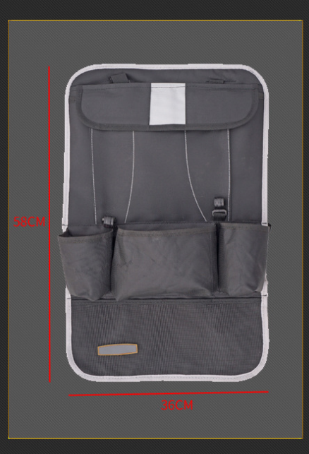 Dim Gray High quality car seat bag storage bag car hanging bag car storage bag ipad storage bag