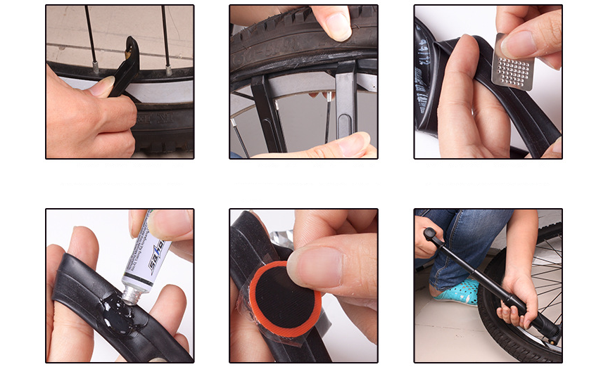 Dark Gray Bicycle Ride Repair Kit (Black)
