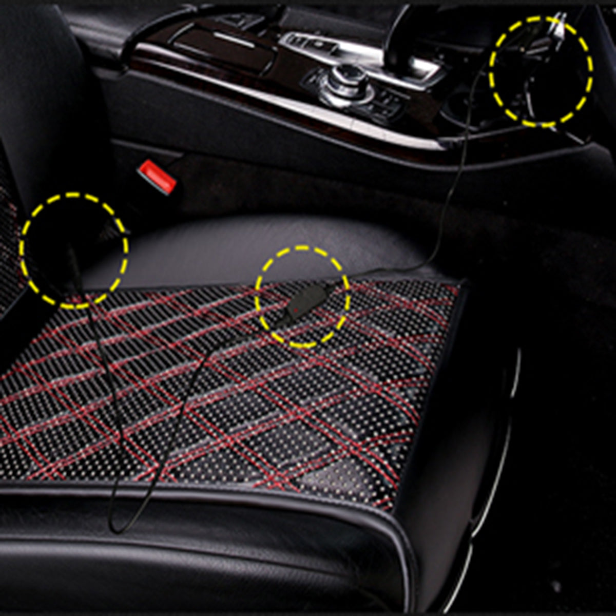 12V Car Heated Seat Cushion Seat Warmer Winter Household Cover Electric Heating Mat Pad - Auto GoShop
