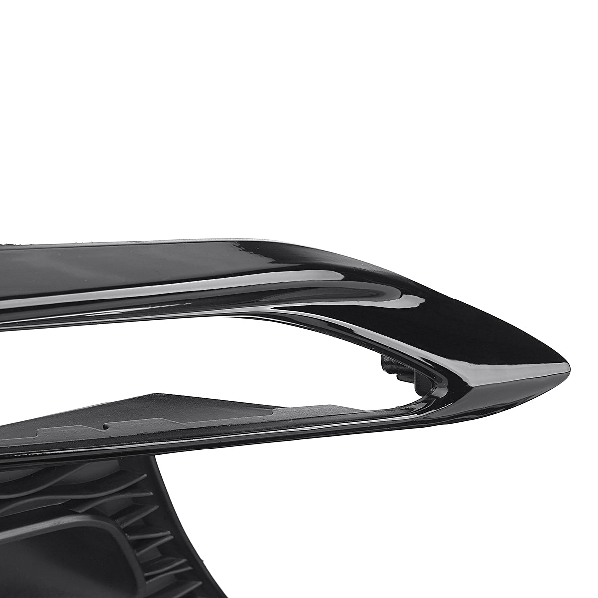 Dim Gray Gloss Black Fog Light Lamp Bezel Bumper Cover Cap For Infiniti Q50 Sport 18-2020