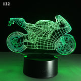 Medium Sea Green Motorcycle led desk lamp