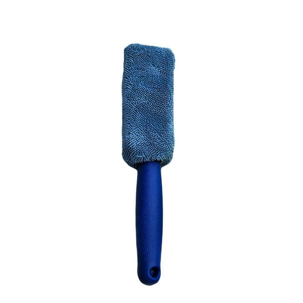 Dark Slate Blue Microfiber long handle tire brush