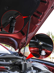 Dark Red Cover hydraulic rod engine cover support rod modification (Pressure bar)