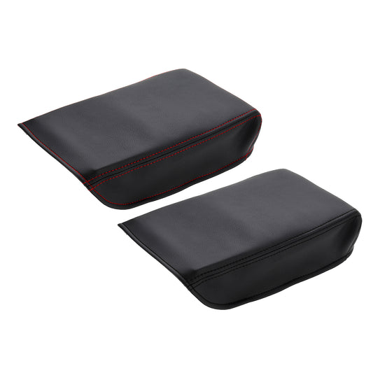 Dim Gray Microfiber Leather Center Armrest Box Surface Cover For Honda CRV 2017 2018