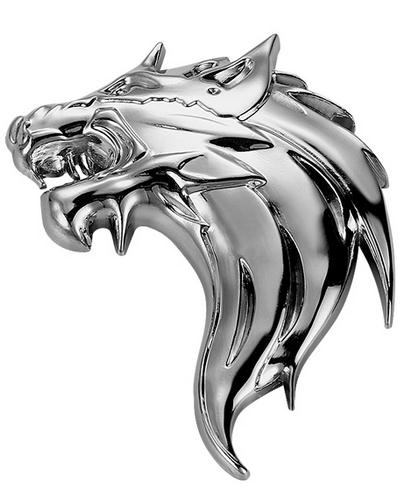 Wolf badge car personality metal car sticker - Auto GoShop