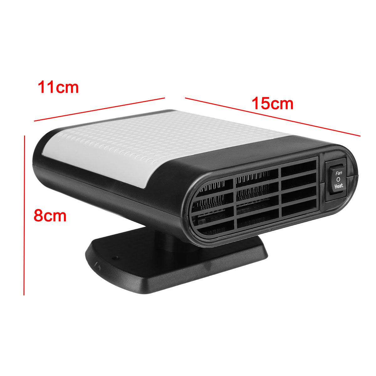 Black 12V 150W 2/3 in 1 Auto Fan Car Heater Air Purifier Defroster Cooler Dryer Demister