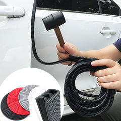 Gray Universal Built-in Steel Disc Car Anti Collision Strip Auto Door Edge Scratch Protecter Bumper Strip